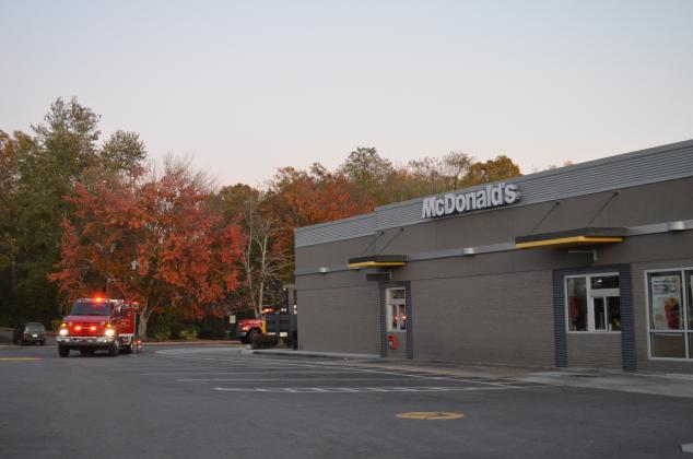 Firefighters responded to a report of smoke at McDonald's in Cleveland approximately earlier this evening. (Photo/Stephanie Hill)