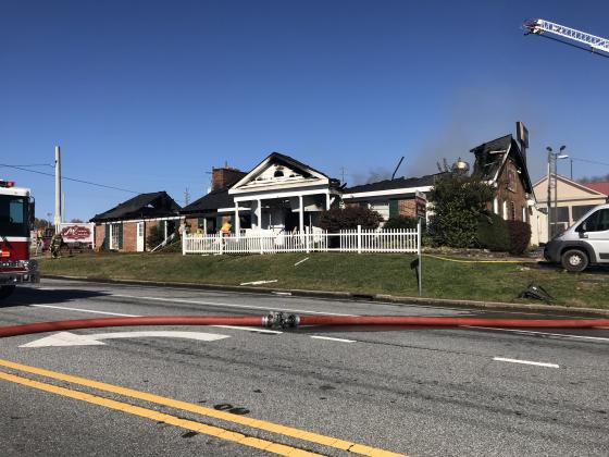 JW Reeds was completely destroyed in a fire on Sunday, Nov. 10. (Photo/Stephanie Hill)