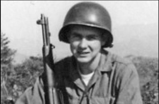 Private Ron Hill is shown in 1953 at age 18 at Outpost Harry during his assignment in the Korean War. (Submitted photo)