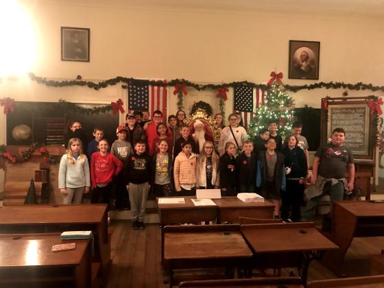 The MCES Beta Club students were able to visit with Santa during their trip to the state convention.