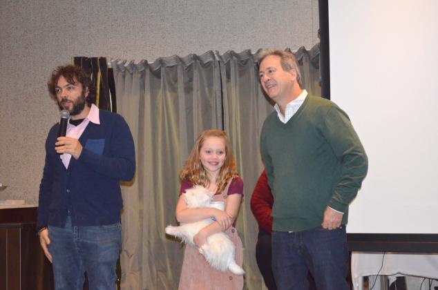 Director and producer Damian Romay, actress Izzy Herbert, and producer Jacobo Rispa, thanked everyone for coming out to the premiere. (Photo/Stephanie Hill)