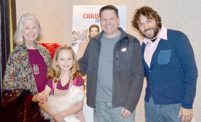 Christmas Love Letter cast members Jackie Prucha, Izzy Herbert, Pierce Lackey, and producer and director Damian Romay attended the premiere that was held at the Holiday Inn Express and Suites in Helen on Sunday, Dec. 15. (Photo/Stephanie Hill)