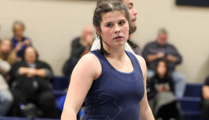 Sophomore Sidney Sullens and Devin Sullens became the first brother/sister duo to advance to a championship match at the 2019 GSHA State Championships last February in Macon. (Photo/Staci Sulhoff)