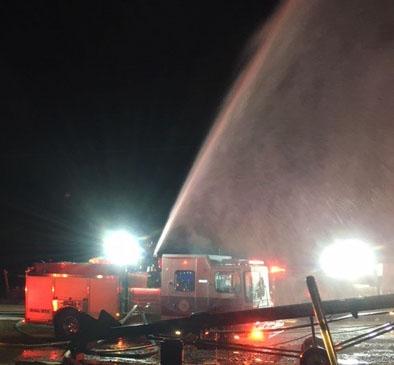 White County fire services responded to a commercial fire at Legacy Woods on Wednesday, Feb. 19. (Photo courtesy White County Public Safety)