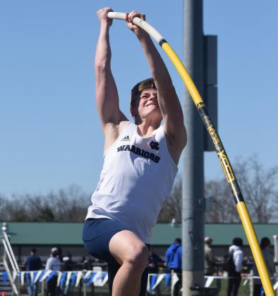 Pole vaulter Nix Burkett is one of a large group of senior athletes facing a sudden end to their prep careers. (Photo/Mark Turner)
