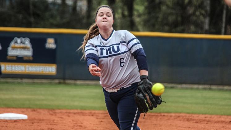 TMU senior Bethany Hyde tossed a no-hitter during tournament. (Photo/TMU Athletics)