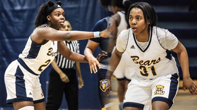 Truett McConnell's Sierra Kendall, left, and Re'Tavia Floyd were both named to the AAC All-Conference second team.