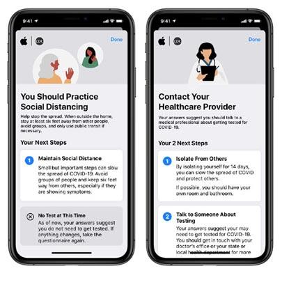 An app and website that guides Americans through a series of questions about their health and exposure to determine if they should seek care for COVID-19 symptoms has been released.