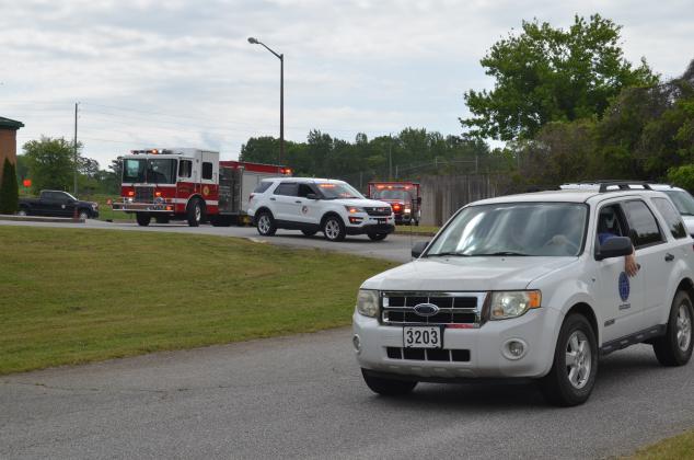 County Manager Mike Melton received a surprise sendoff Wednesday, April 29, with county employees and officials holding a drive-by retirement celebration.