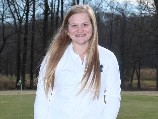 Senior golfer Grace Jones was unavailable for the senior group photo.