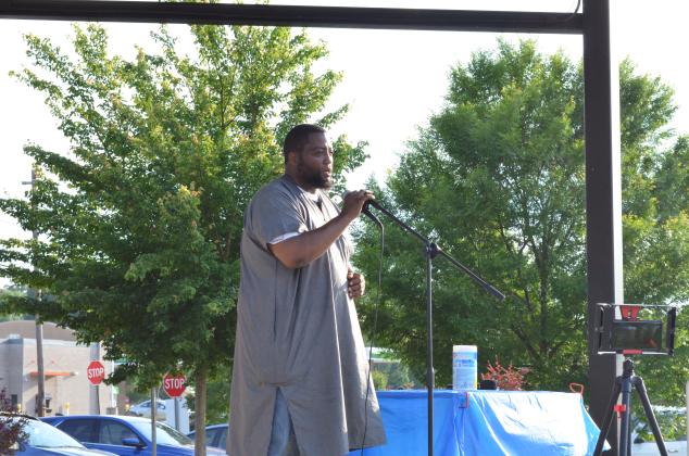 Imam Bilal Ali, Imam were among the speakers with messages on unity. (Photo/Stephanie Hill)