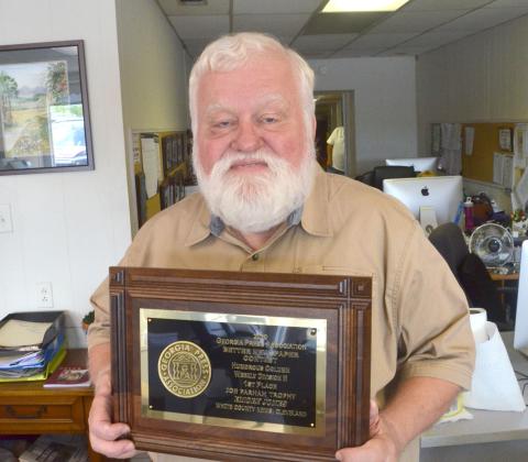 Columnist Emory Jones won first place for Humorous Column.