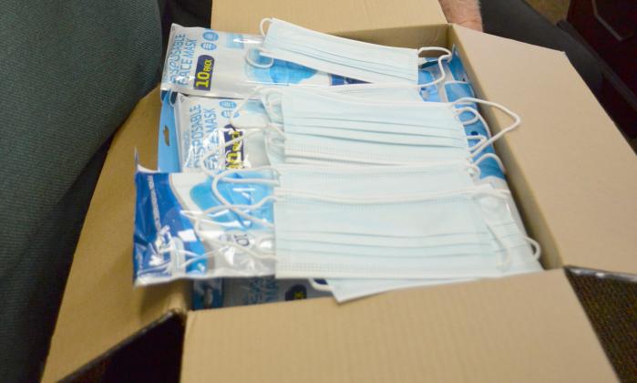 The City of Helen purchased 2,000 facemasks for visitors. (Photo/Stephanie Hill)