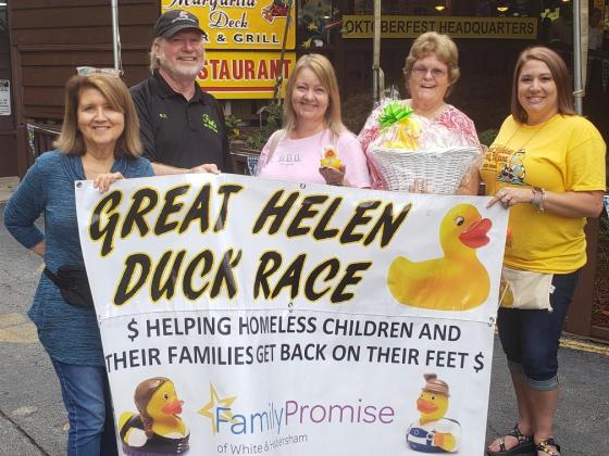 Shown at the last place presentation, from left, are Lavonne Philips, Turner, Pamela Sanderson, Debbie Ryals and Brooks FPWH Director.