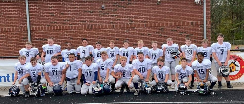 The Warriors' 10U team squares off with Fannin County in the MAC championship game Saturday  at 5 p.m. The Warriors are 6-0 heading into the title game with the Rebels. (Photo/Courtesy of Amanda Robinson)