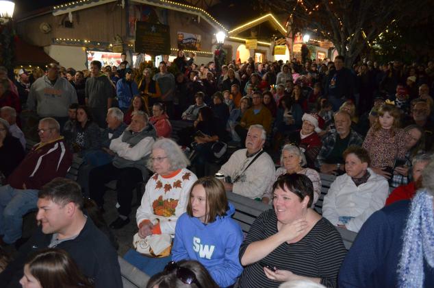 During the 2019 Lighting of the Village, a large crowd was packed into the marketplatz to see the lighting. (File photo)