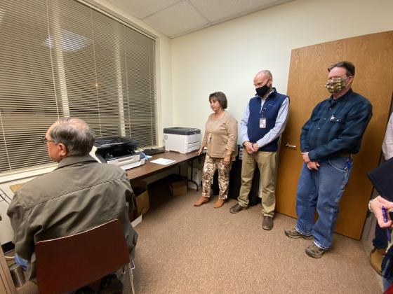 Members of the White County Board of Elections worked their first election since being sworn in on Dec. 30. (Photo/Stephanie Hill)
