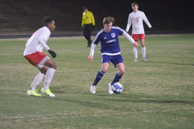 Senior Andrew Pierce had a pair of goals in the Warriors' wins over Elbert County and Kings Academy. The Warriors opened region play last night at Gilmer County.