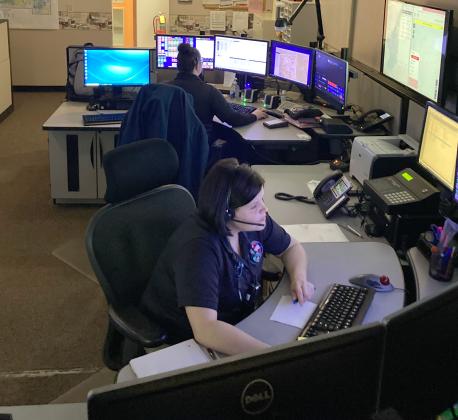 Dispatchers work all types of call that come into 911. (Photo/Wayne Hardy)