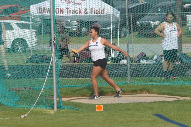 Dasha Cannon posted White County's top finish during the Class AAA State B Sectional last Saturday in Atlanta. Cannon finished second in the discus and was fifth in the shot put. (Photo/Mark Turner)