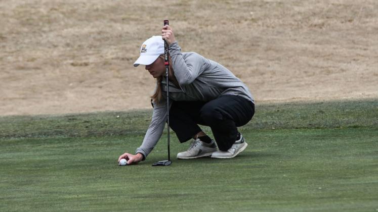 TMU's Kiley Blackburn had posted a team-best 75 Tuesday during the first round of the NAIA tournament. (Photo/TMU Athletics)