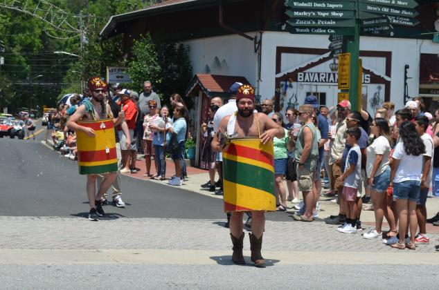 Even with sunny skies, Saturday in Helen was brightened by the annual Shriners parade through downtown. The June 12 procession through downtown featured a crowd-pleasing showcase of motor vehicles, costumes and good-natured antics. (Photos/Stephanie Hill)