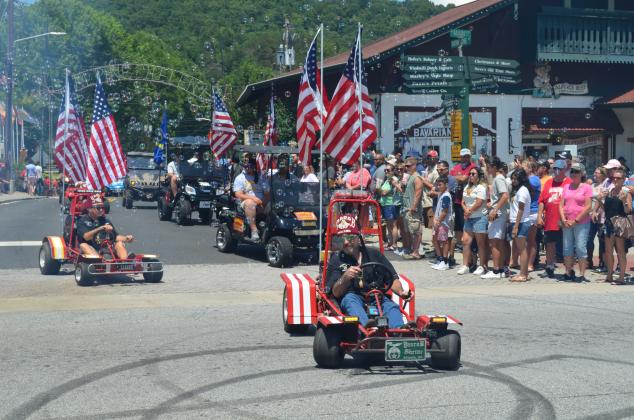 Even with sunny skies, Saturday in Helen was brightened by the annual Shriners parade through downtown. The June 12 procession through downtown featured a crowd-pleasing showcase of motor vehicles, costumes and good-natured antics. (Photos/Stephanie Hill)