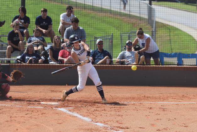 Kate Sartain had a game-winning solo home run in the 3-2 win over North Hall last week in the region opener. (Photo/Mark Turner)