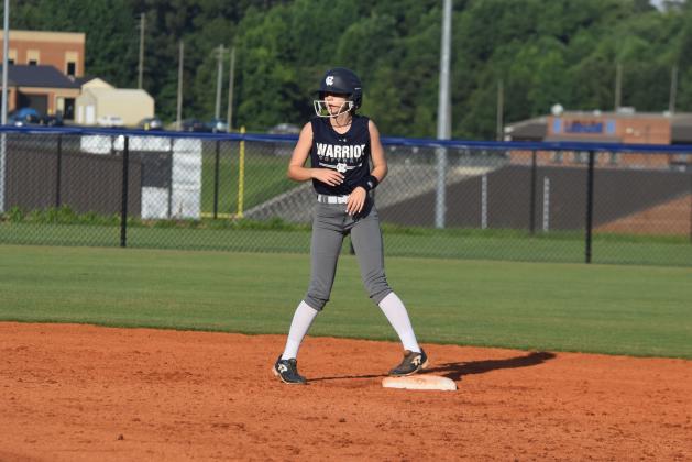 Rachel Carter can play second base or in the outfield.