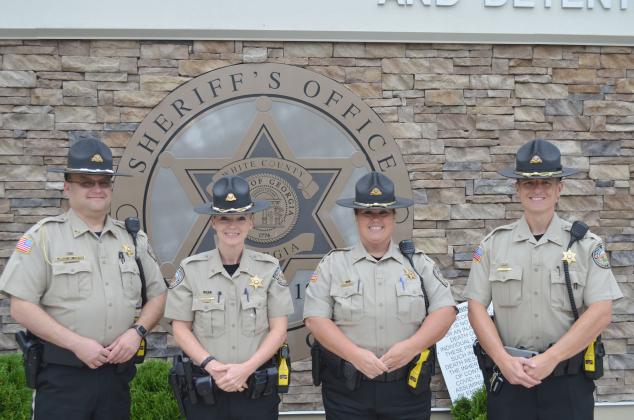 The school resource officers for the upcoming year are Jason Davis, Jess Edwards, Alicia Hopper, and Chris Casey. (Photo/Stephanie Hill)