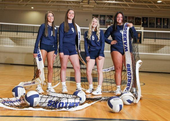 Seniors on the volleyball team.