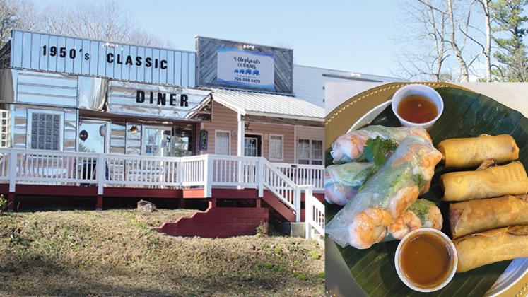 4 Elephants Diner on Helen Highway is a family-operated business featuring Laotian food. (Photos Ashley Blair and Linda Erbele)