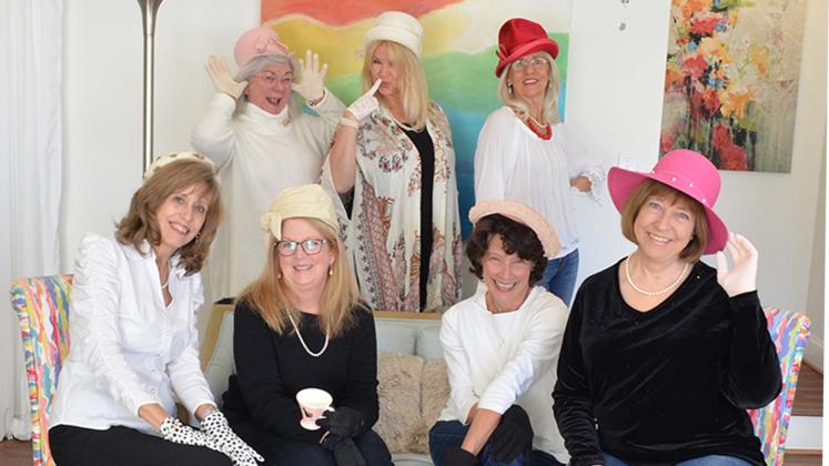 Shown from left, seated, are Karen Casey, Angie Standridge, Deena Handy and Laurie Bailey; Standing, from left, are Linda Stallions, Leesa Gillean Smith and Melinda Gooch.