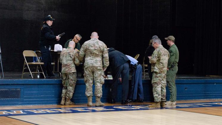 Georgia Department of Defense and Cleveland Police planning search area.