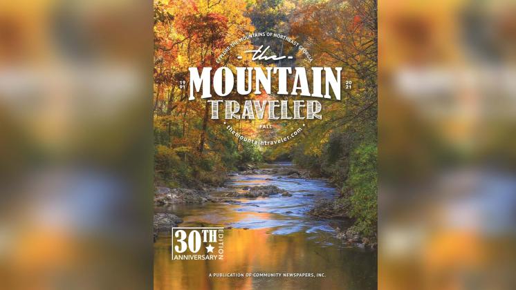 Shown is the 2021 fall Mountain Traveler cover, captured by photographer Melissa Elzey of Clayton. Elzey won $100 for her winning cover entry.