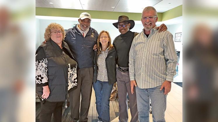 Judy Granger (United Way), Dewey McClain (Atlanta Falcons and Georgia State Representative) Patricia Sutton, Horace King (UGA great) and Bill Sutton Jr. at a recent tournament. (Submitted photo)