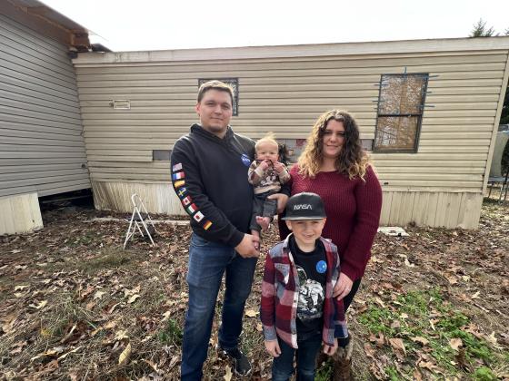 From left: Kevin, Maddox, Keegan and Savannah Sinclair
