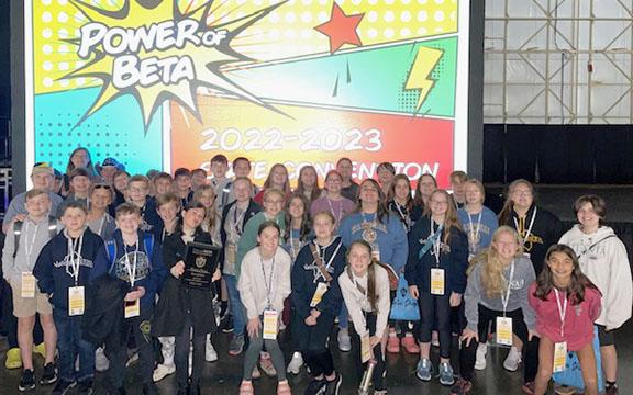 WCMS Jr. Beta Club students brought home nine awards from the state convention.