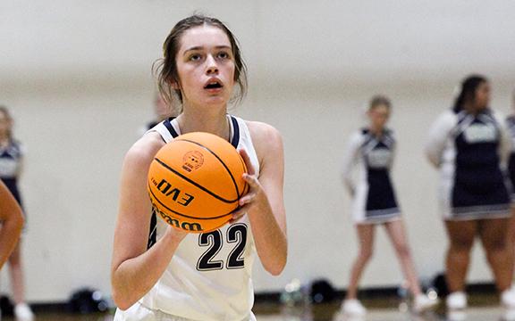 Kylie Watkins had a double double of 11 points and 15 rebounds during the win over Dawson County.
