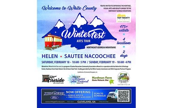 A guide to WinterFest is included in this issue. The event will be held Feb. 18-19 at four sites in Helen and Sautee.