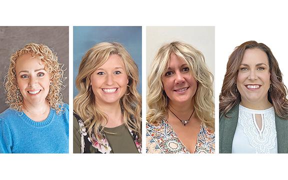 Juliana Dean, Noel Cochran, Marybeth Thomas, Lauren Dean Anderson were all hired to fill open positions in White County Schools.