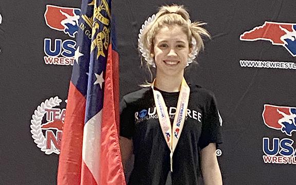 Ollie Weiland went 4-0 in the 106-pound division last week during the Southeast Regional. (Photo/Aaron Weiland)