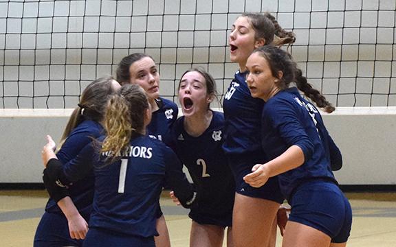 The Lady Warriors did a lot of celebrating last during a run to the Class AAA state semifinals.. (Photo/Mark Turner)