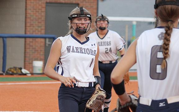 Maddie Kate Hall posted a complete game two-hitter to lead WCHS to a 2-0 win over Pickens Monday in a Region 7-AAA matchup in Cleveland. (Photo/Mark Turner)