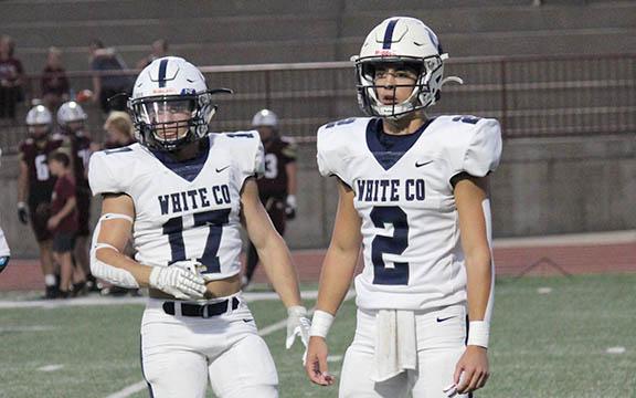 Two of the top scoring teams in Class AAA meet Friday night in Dahlonega. The Warriors, including running back Ryan Fowler and quarterback Tripp Nix, are averaging 33 points per game. (Photo/Mark Turner)