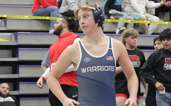 WCHS wrestlers Davin Lightsey, above, and Ollie Weiland are both expected to compete for individual titles this weekend at the area tournaments.  (Photo/Mark Turner)