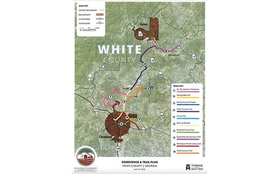 The updated trail plan connects trails from Helen to Cleveland. (Graphic/submitted)