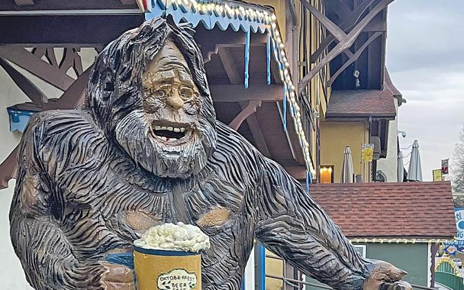 John Robinson’s Bigfoot sculpture stands at 8 feet, 6 inches, and is one of the largest he’s ever created. (Photo/John Robinson)