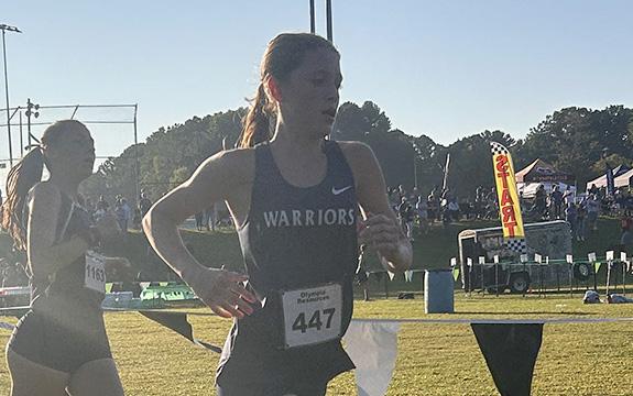 Carly Black was ninth in the girl's race at the Pickens Preview last weekend in Jasper. (Photo/Elizabeth Stewart)