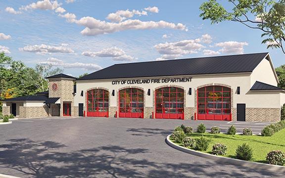 The new fire station, imagined above, is planned to be ready by March. (Photo/submitted)